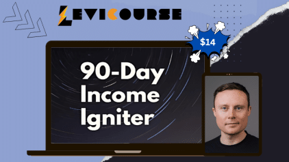 90-Day Income Igniter course by Benjamin Hardy and Draye Redfern teaching mindset, offers, and income acceleration.