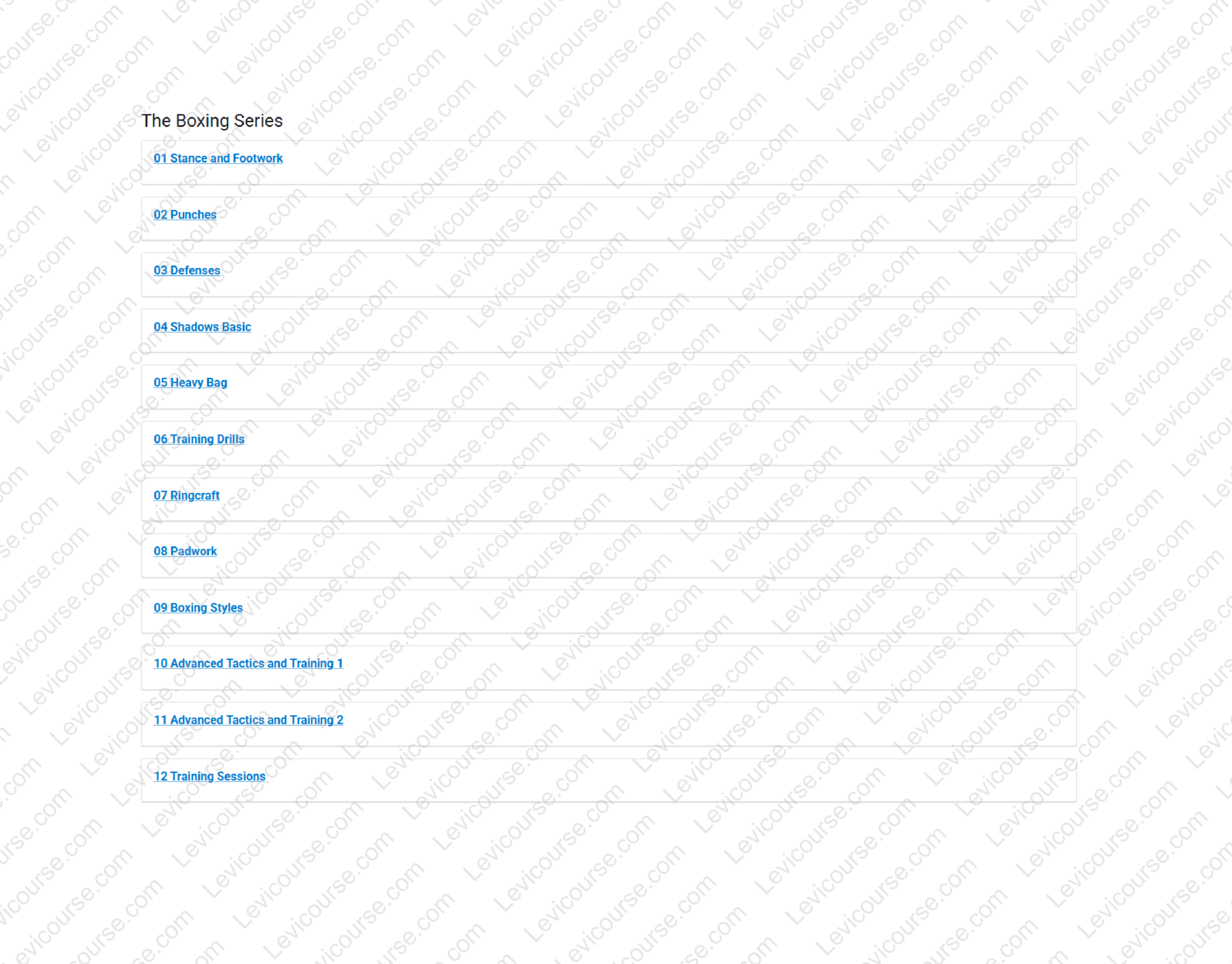 The Full Learn To Box 12 DVD Set - For Digital Download by Russell Stutely Content Proof from The Full Learn To Box 12 DVD Set - For Digital Download.