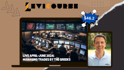 Managing Trades by the Greeks 2024 course by Dan Sheridan teaching Delta, Gamma, Theta, and Vega applications.