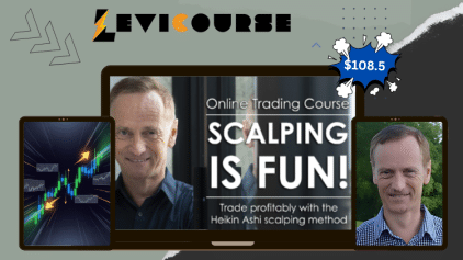 Scalping is Fun course by Peter Devaere teaching Heikin-Ashi scalping strategy.