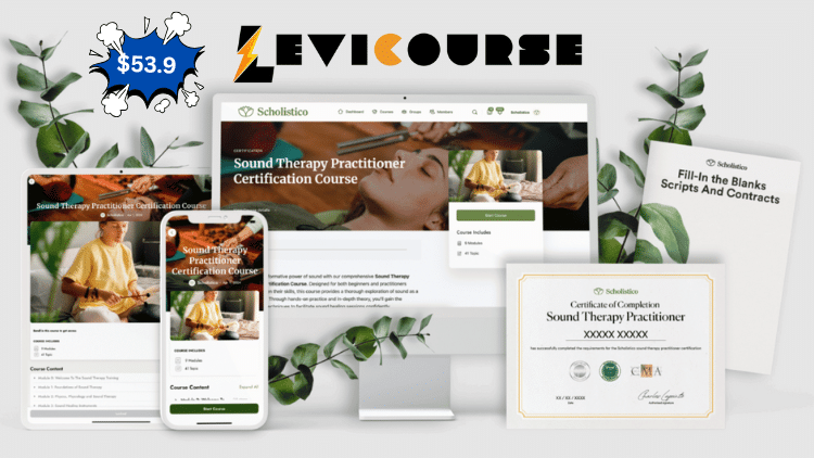 Sound Therapy Practitioner Certification Course by Scholistico Sound Therapy Practitioner Certification by Scholistico for holistic healing.