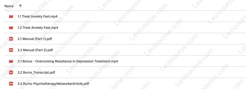 Treat Anxiety Fast Certificate Course with Dr. David Burns Content from Treat Anxiety Fast Certificate Course with Dr. David Burns.