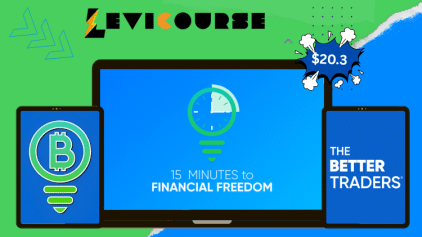 15 Minutes to Financial Freedom crypto trading course for beginners.