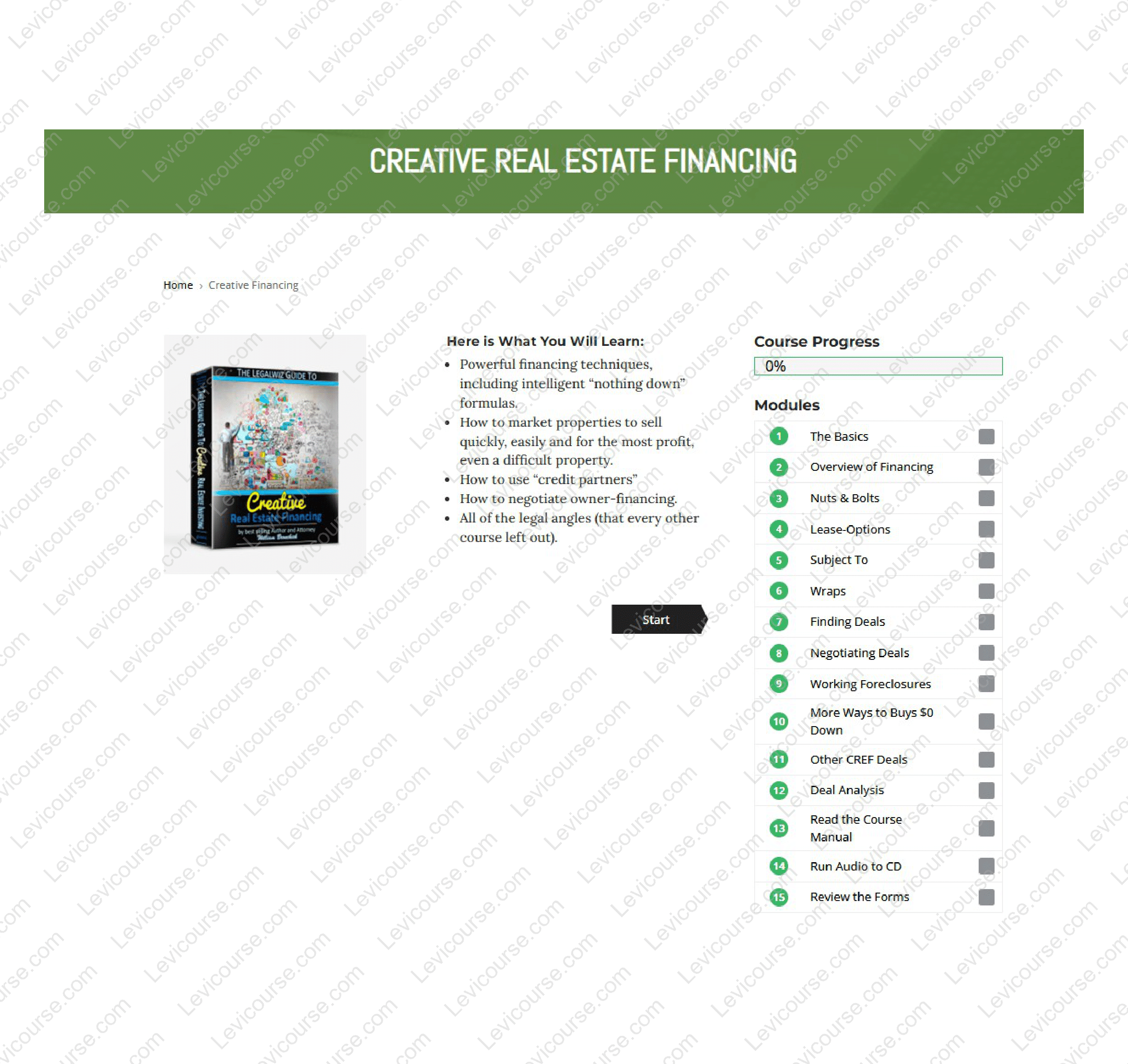 Creative Real Estate Financing Course 2025 by William Bronchick Download from Creative Real Estate Financing Course 2025.