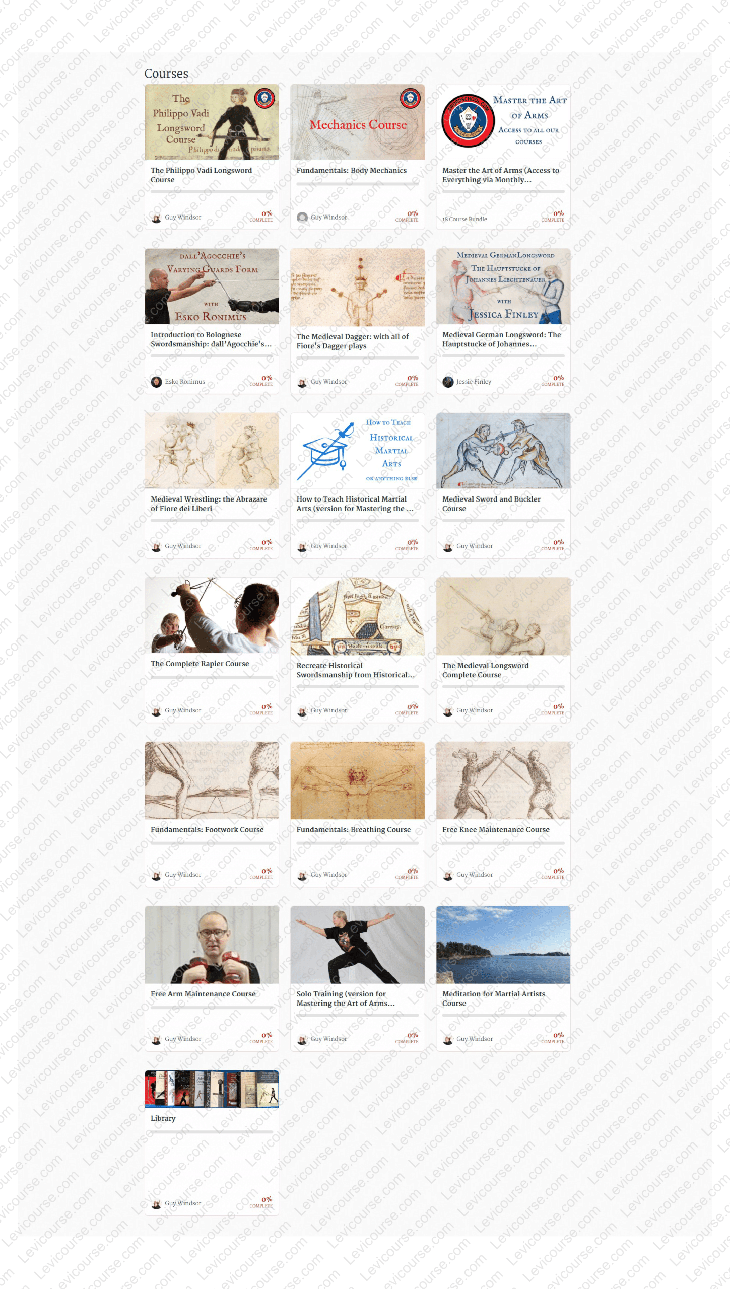 Master the Art of Arms - 18 Course Bundle by Guy Windsor Content Proof from Master the Art of Arms by Guy Windsor.