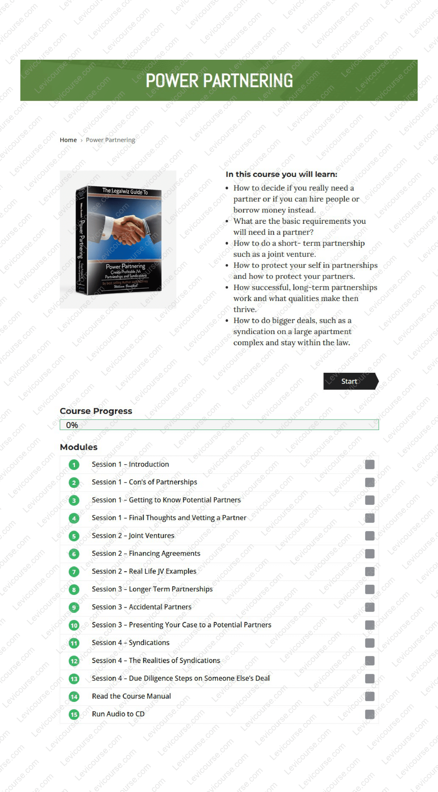 Power Partnering Course 2025 by William Bronchick Download from Power Partnering Course 2025 by William Bronchick.