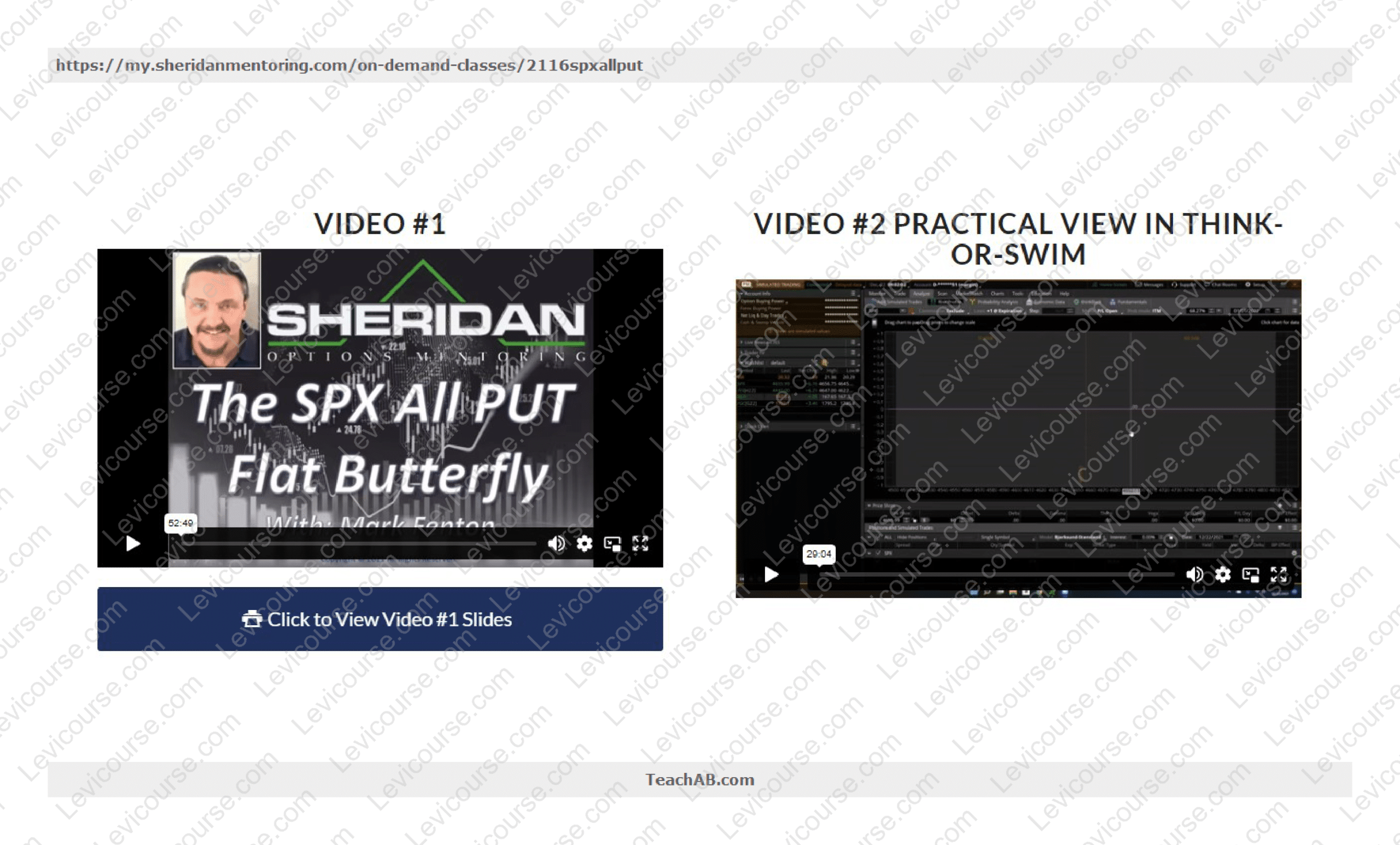 SPX All Put Flat ButterFly By Mark Fenton - Sheridan Options Mentoring Download from SPX All Put Flat ButterFly By Sheridan Options Mentoring.
