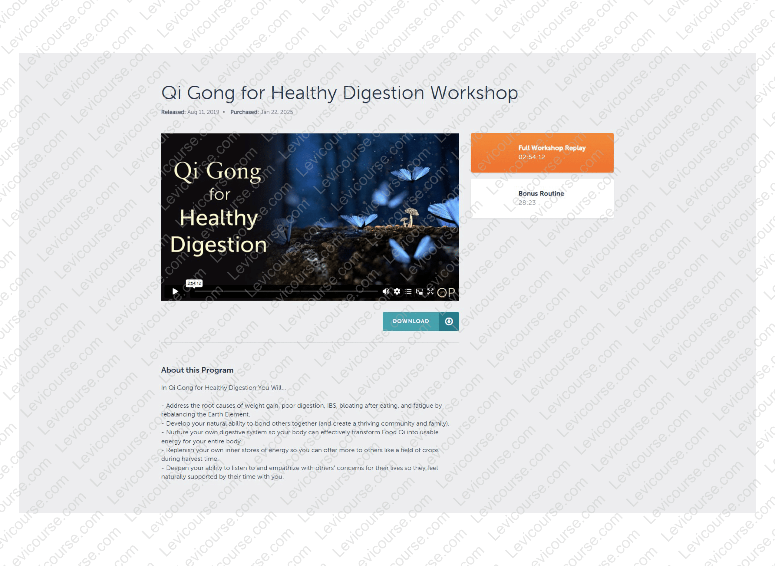 Holden QiGong - Five Elements Workshop Series by Lee Holden Download from Five Elements Workshop Series by Holden QiGong.
