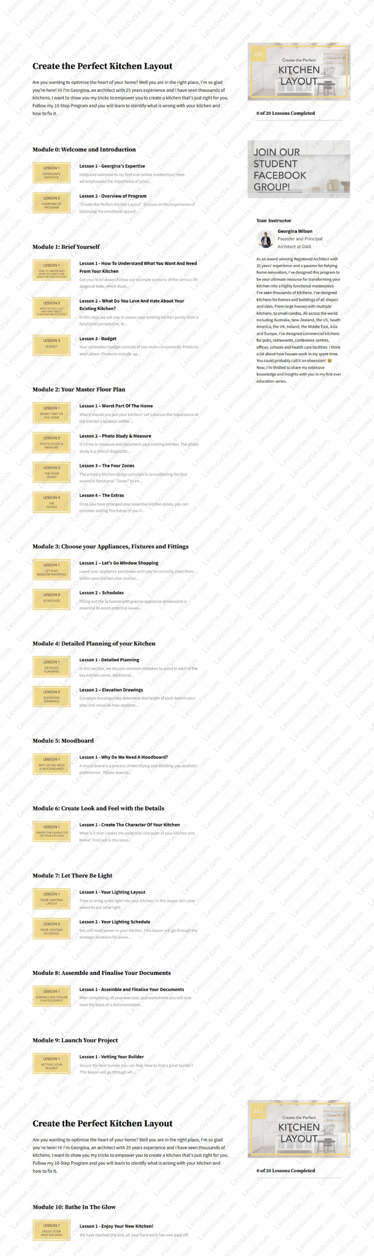 Kitchen Design Masterclass Online Course by Georgina Wilson Download from Kitchen Design Masterclass Online Course by Georgina Wilson.