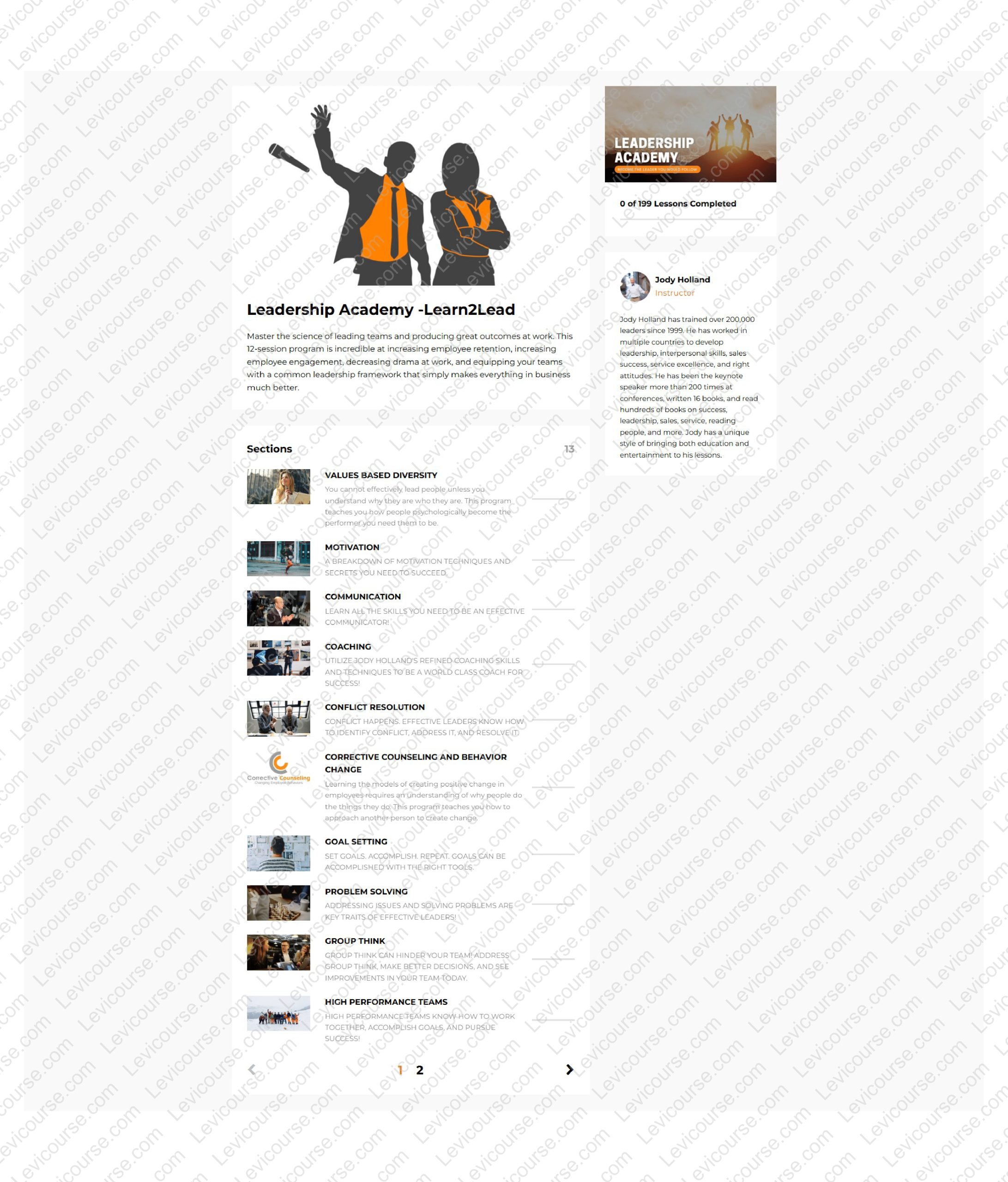 Leadership Academy by Jody Holland Page 1 Download from Leadership Academy by Jody Holland.