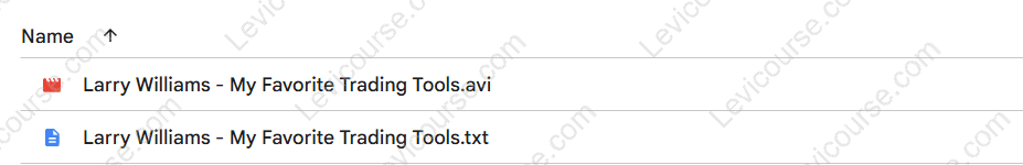 My Favorite Trading Tools by Larry Williams Download from My Favorite Trading Tools by Larry Williams.