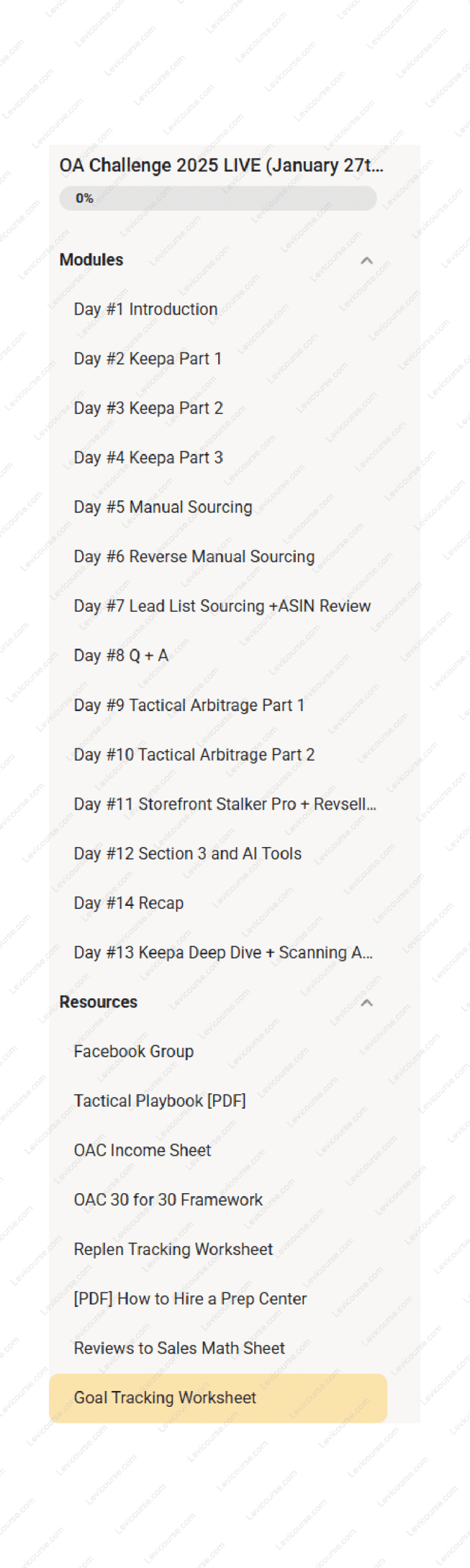 OA Challenge - 14 Days of Online Arbitrage Training 2025 by Chris Grant Download from OA Challenge - 14 Days of Online Arbitrage Training 2025.