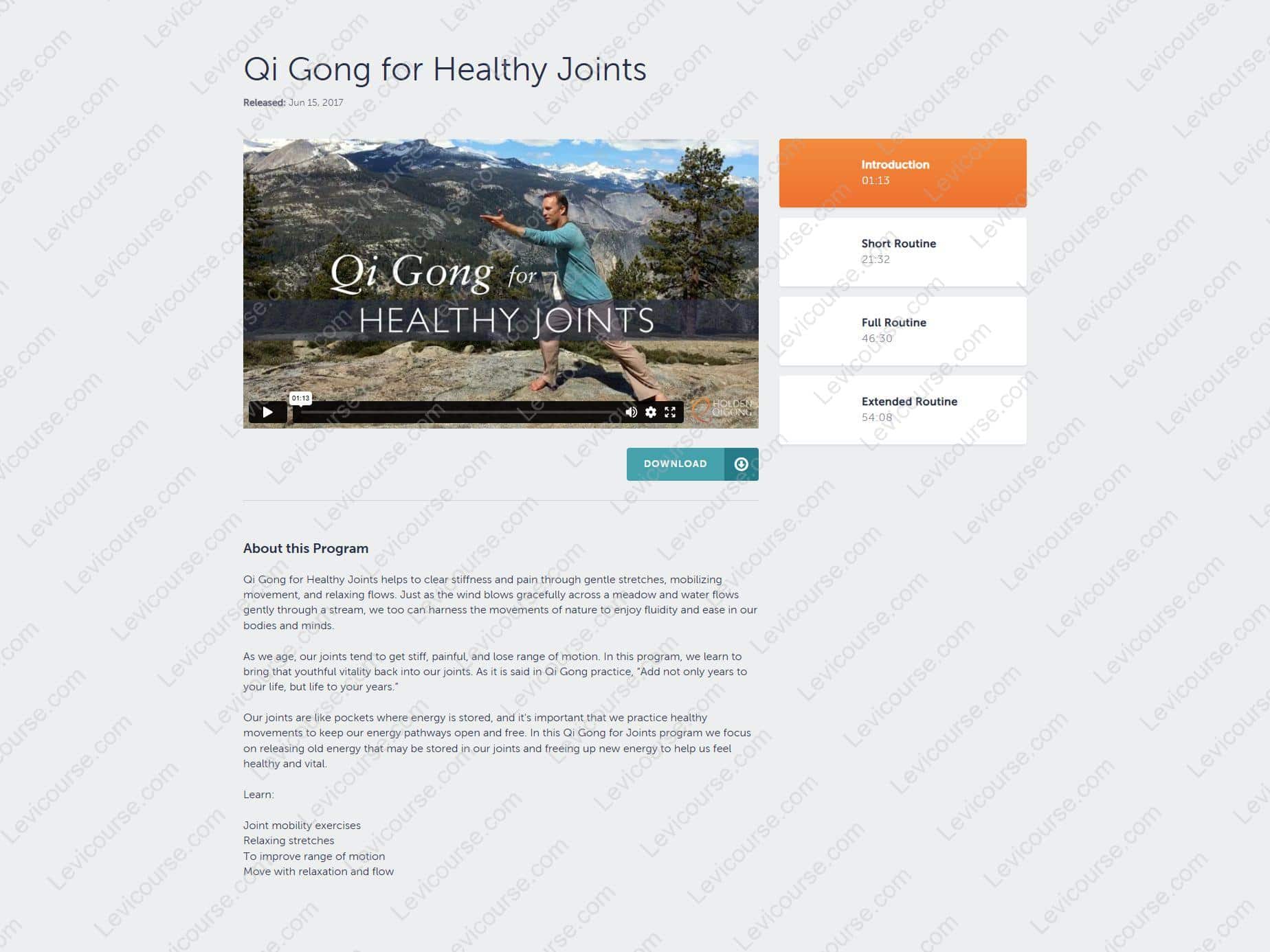 Qi Gong for Healthy Joints by Lee Holden Proof Download from Qi Gong for Healthy Joints by Lee Holden.